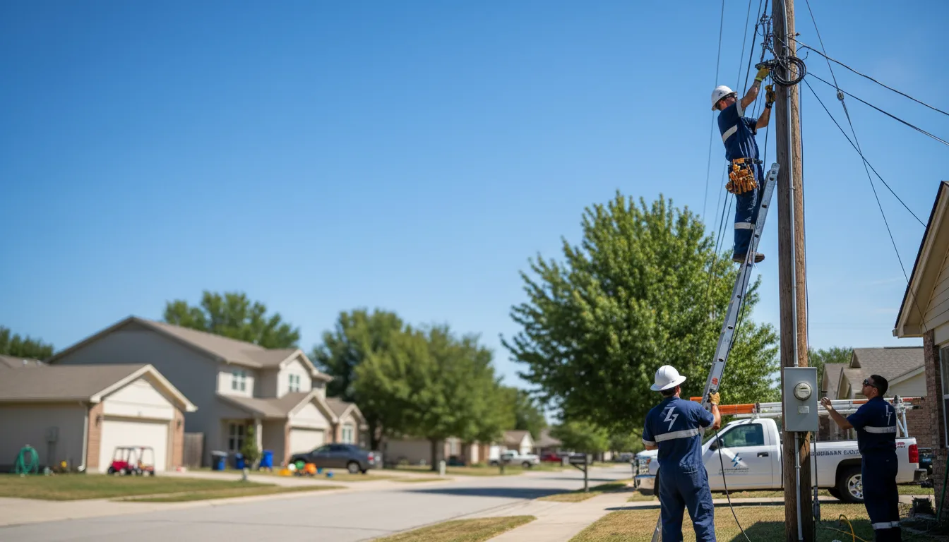 Residential electrician providing installation services in Scotts, MI